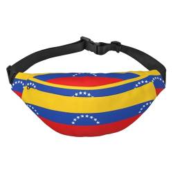 Gürteltasche mit Südafrika-Flagge, Crossbody-Tasche, für Herren, Damen, Laufen, Wandern, Bergsteigen, Reisen, Fitnessstudio, Fitness, Radfahren, Flagge Venezuela, Einheitsgröße von FInpan