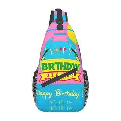 Love Confessionspatterned Unisex Duffel Bag Crossbody Bag für Reisen Wandern Klettern Laufen Radfahren, Happy Birthday Ballon, Einheitsgröße von FInpan