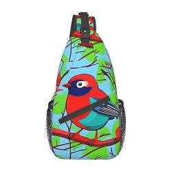 Malediven Holidayspatterned Unisex Duffel Bag Crossbody Bag für Reisen, Wandern, Klettern, Laufen, Radfahren, Bunte Vögel, Einheitsgröße von FInpan