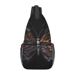 Mouse in Lovepatterned Unisex Duffel Bag Crossbody Bag für Reisen Wandern Klettern Laufen Radfahren, Mystery Butterfly, Einheitsgröße von FInpan