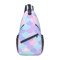 Poster Carpatterned Unisex Duffel Bag Crossbody Bag für Reisen Wandern Klettern Laufen Radfahren, Meerjungfrau Tattoo, Einheitsgröße von FInpan