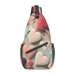 The Deep Oceanpatterned Unisex Duffel Bag Crossbody Bag für Reisen, Wandern, Klettern, Laufen, Radfahren, Liebesmuster, Einheitsgröße von FInpan