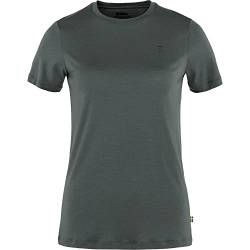 FJALLRAVEN Damen Abisko Wool Ss W Tshirt, Basalt, M von FJALLRAVEN