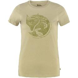 FJALLRAVEN Damen Arctic Fox Print W T-Shirt, Sandfarben, S von FJALLRAVEN
