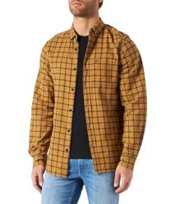 FJALLRAVEN Herren Övik Flannel Shirt M Langarmhemd, Braun/Marineblau (Buckwheat Brown), XL von Fjäll Räven