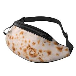 Burritos Plain Flour Tortilla Hüfttasche, Taschen für Herren und Damen, Verstellbarer Gürtel, Sporttasche für Outdoor-Sport, Reisen und Radfahren, Fahrradtaschen-Schulterrucksack von FJAUOQ