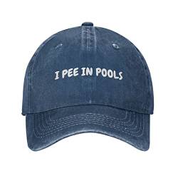 FJAUOQ I Pee in Pools Hut Frauen Papa Hut Lustige Hut, marineblau, One size von FJAUOQ