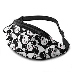 Gürteltasche für Männer und Frauen, lustige Panda-Hüfttasche mit Gürtel, verstellbare Schultertasche, Umhängetasche, Brusttasche für Reisen, Wandern, Radfahren, Laufen von FJAUOQ