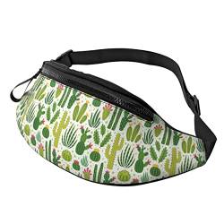 Hüfttasche mit Kaktus- und Wüstenpflanzen-Motiv, für Herren und Damen, Verstellbarer Gürtel, Sporttasche für Outdoor-Sport, Reisen und Radfahren, Radfahren, Taschen-Schulterrucksack von FJAUOQ