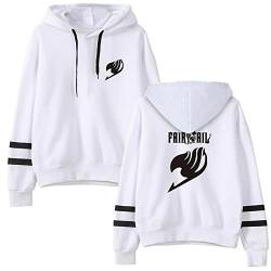 Fairy Tail Damen Pullover Lucy Cosplay Hoodie Cartoon Figure Langarm Cosplay Anime Natsu Pulli Outwear Kapuzenpullover-984ak-white-4XL von FJHYEEBN