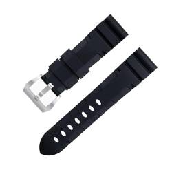 FKIMKF Panerai Uhrenarmband, Zubehör für PAM1392/0682-Serie, 22 mm, 24 mm, Fluorkautschuk, weiches FKM-Gummi-Uhrenarmband, 42/44 mm Zifferblatt, 22 mm, Achat von FKIMKF