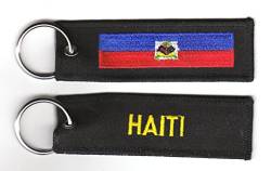 FLAGGENMAE Schlüsselanhänger Haiti Anhänger Fahne Flagge von FLAGGENMAE