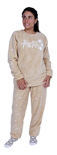 FLASHPIJAMAS Fleece-Pyjama aus Fleece in 3 Teilen, T-Shirt, Hose und Socken. Warmes T-Shirt und Lange Hose. Modell Driven von FLASHPIJAMAS