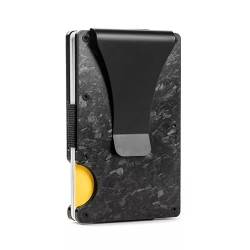 FLG | Forged Carbon Card Holder Wallet Kartenetui mit Geldklammer Geldbörse, Kartenetui, RFID Schutz von FLG FINISH LINE GERMANY