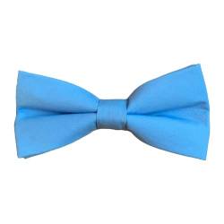 FLIEGENFAENGER Fliege Herren Pastell I zum Anzug I mit Einstecktuch kombinierbar I Hochzeit Outfit (Blau Standard) von FLIEGENFAENGER