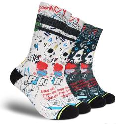 FLINCK Socken 2-pack Pain Cave - Crossfit-Socken, Laufsocken, Fitness-Socken, Fahrradsocken mit nahtlosem Zehenverschluss 36-38 von FLINCK