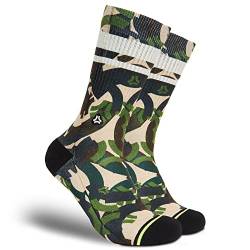 FLINCK Socken Army Camo - Crossfit-Socken, Laufsocken, Fitness-Socken, Fahrradsocken mit nahtlosem Zehenverschluss 39-41 von FLINCK