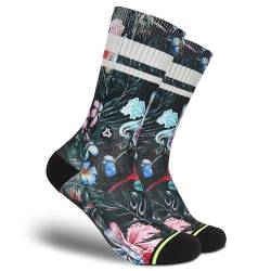 FLINCK Socken Jungle Nights - Crossfit-Socken, Laufsocken, Fitness-Socken, Fahrradsocken mit nahtlosem Zehenverschluss 42-44 von FLINCK