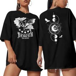 FLOYU Damen-T-Shirt mit Drachenreiter-Grafik, Basgiath-Krieg, College-Top, Empyrean-Serie, grau dunkel, Klein von FLOYU