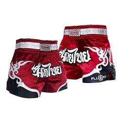 FLUORY Muay Thai Fight Shorts, MMA Shorts, Kleidung, Training, Käfigbekämpfung, Grappling, Kampfsport, Kickboxen, Shorts, Mtsf53jiuhong, XL von FLUORY