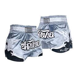 FLUORY Muay Thai Fight Shorts, MMA Shorts, Kleidung, Training, Käfigbekämpfung, Grappling, Kampfsport, Kickboxen, Shorts, Mtsf53yinhui, Mittel von FLUORY