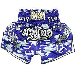 FLUORY, Muay-Thai-Shorts, reißfeste Shorts für Boxen / MMA / Kampfsport, Bekleidung für Männer / Frauen / Kinder Gr. XL, Mtsf09lian von FLUORY