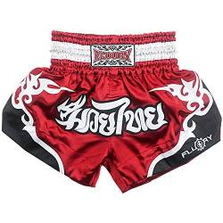 FLUORY Muay Thai Shorts, reißfeste Boxshorts MMA Kampf Kick Kleidung für Männer Frauen Kinder Kampfkunst Training Grappling von FLUORY