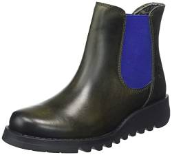 FLY London Damen Salv Chelsea Boots, Diesel Blue Elastic, 38 EU von FLY London