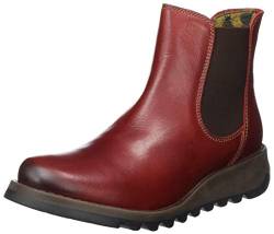 FLY London Damen Salv Chelsea Boots, Rot Red 004, 38 EU von FLY London