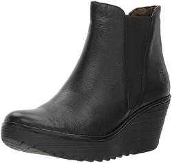 FLY London Damen Yoss Schlupfstiefel, Schwarz Black 000, 39 EU von FLY London