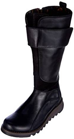 Fly London Damen Stun814fly Kniehohe Stiefel, Schwarz, 37 EU von FLY London