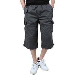 FLYF 3/4 Cargo Hose Männer Kurz Herren Bermuda Cargo Shorts Militär Outdoor Capri Hose von FLYF