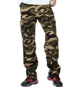 FLYF Winter Arbeitshosen Gefüttert Männer Stretch Militär Winterhose Warm Fleecehose Herren Latzhose von FLYF