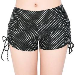 FLYILY Damen Sport Badeshorts Board Shorts(EUR 34-36(Tag S),BlackDot) von FLYILY