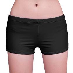 FLYILY Damen Sport Badeshorts Board Shorts(EUR 36-38(Tag XL),Black) von FLYILY