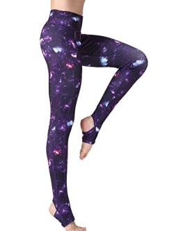 FLYILY Damen Sport Leggings Printed Fitness Tights Hosen für Laufen Yoga Workout von FLYILY