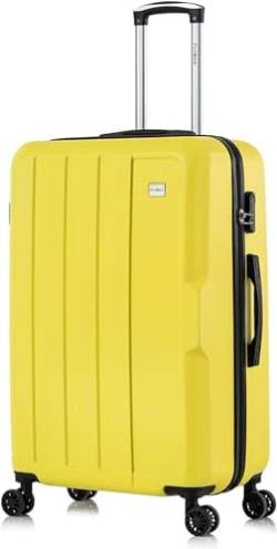 FLYMAX 24" Medium Suitcase Super Lightweight 4 Wheel Spinner Hard Shell ABS Luggage Hold Check in Travel Case von FLYMAX