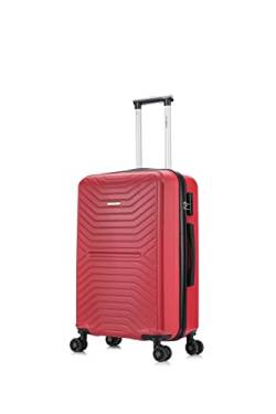 FLYMAX 55x35x20 4 Wheel Super Lightweight Cabin Luggage Suitcase Hand Carry on Flight Travel Bags Approved On Board Fits Flybe Easyjet Ryanair Jet 2 von FLYMAX
