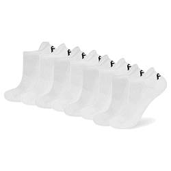 FM London (8er-Pack) gepolsterte Unisex-Sneakersocken | Knöchelsportsocken für Männer und Frauen mit hoher, schützender Fersenlasche zur Vermeidung von Blasen von FM London