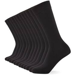 FM London 12-pack Anti-odour Calf Socks Unisex, Schwarz, 35-38 von FM London