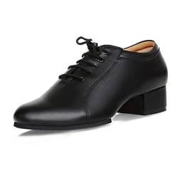 Herren Jungen Tanzschuhe Latein Standard 3/4.5cm Absatz Runde Zehe von FM2018XSL