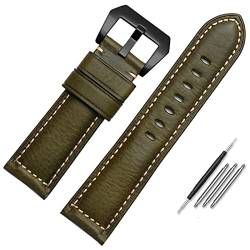 FNDWJ Leder-Uhrenarmband für Herren, geeignet für Panerai Seiko Citizen Jeep, italienische Leder-Uhrenkette, 22 mm, 24 mm, 26 mm, 22 mm, Achat von FNDWJ