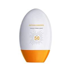 # Aufhellendes und Sommersprossen entfernendes Sonnenschutzmittel, feuchtigkeitsspendendes und isolierendes Spray, Sonnenschutzset, Hautpflegeprodukte für Männer und Frauen (Orange, One Size) von FNKDOR