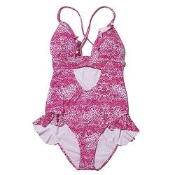 FNKDOR Badeanzug Damen Schlange weibliche Badeanzüge Muster Sexy-Ruffle-Damen-Badeanzug Einteiliges Hohlkreuz-Badebekleidung Tankini 's Set von FNKDOR