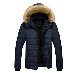 FNKDOR Steppjacke übergangsjacke Herren Winterjacke Herbst Winter Jacke Modische Moderne Dicker Thermo Outdoorjacke von FNKDOR