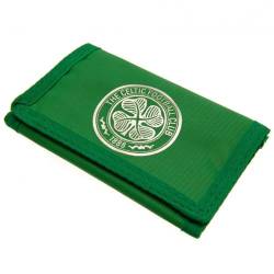 Celtic FC Colour React Geldbörse aus Nylon, Grün, Silber, 12cm x 8cm closed, Doppelt gefaltete Geldbrieftasche von FOCO
