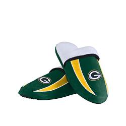 FOCO Herren NFL Slide Green Bay Packers Sherpa-Hausschuhe Logo, Team-Farbe von FOCO
