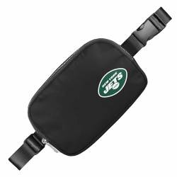 FOCO NFL Gameday On The Move Crossbody Gürteltasche - Offiziell lizenziert - Stadiongenehmigt - Verstellbar & Stilvoll (New York Jets - Schwarz) von FOCO