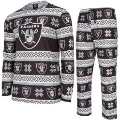 NFL Winter XMAS Pyjama Schlafanzug Las Vegas Raiders von FOCO