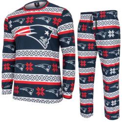 NFL Winter XMAS Pyjama Schlafanzug New England Patriots von FOCO